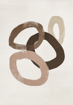 Muted Circles – affisch med snyggt motiv, köp enkelt hos Bozetto i flera storlekar