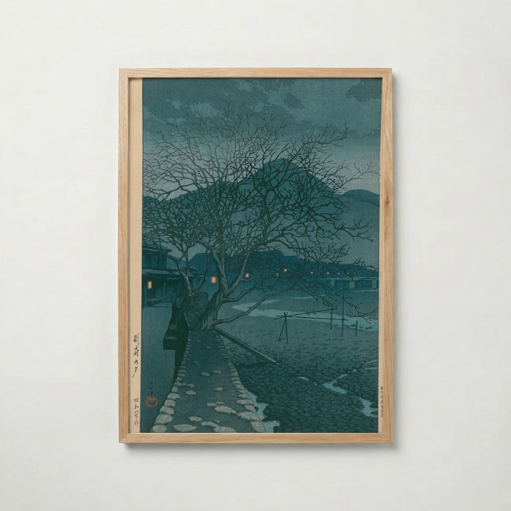 Hasui Kawase Evening in Beppu 1929 Poster – ekram