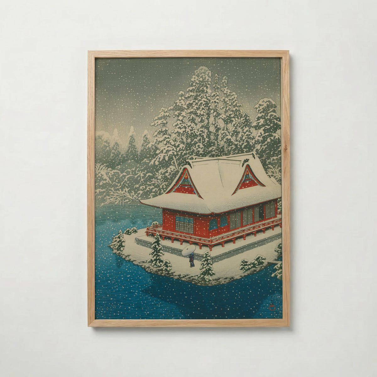 Hasui Kawase Inokashira in Snow 1928 Poster – ekram
