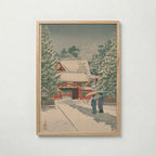 Hasui Kawase Snow at Hie Shrine 1931 Poster – ekram