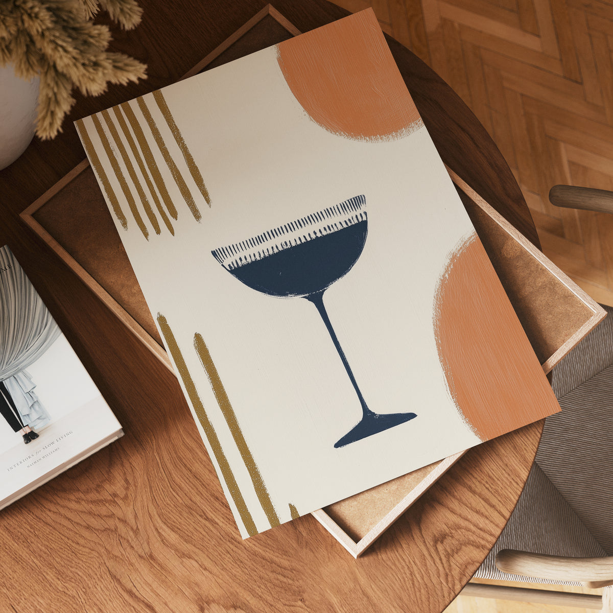 Abstract Elegance Drink – affisch med stilfullt motiv från Bozetto i hög kvalitet