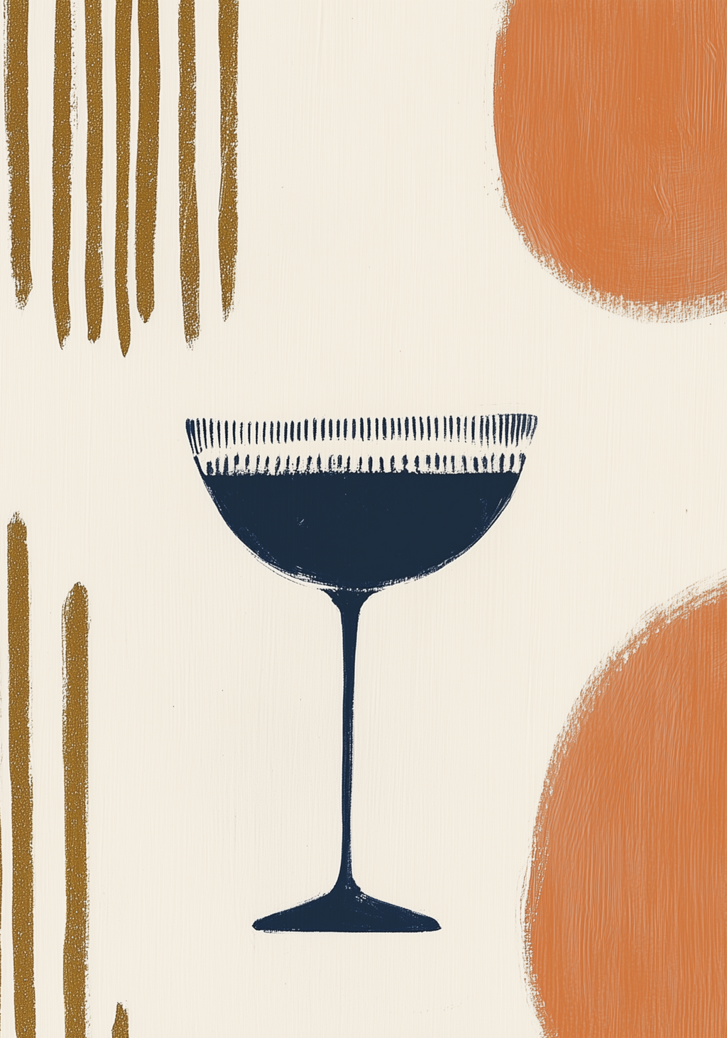 Abstract Elegance Drink poster visad rakt fram – Bozetto affisch i hög tryckkvalitet