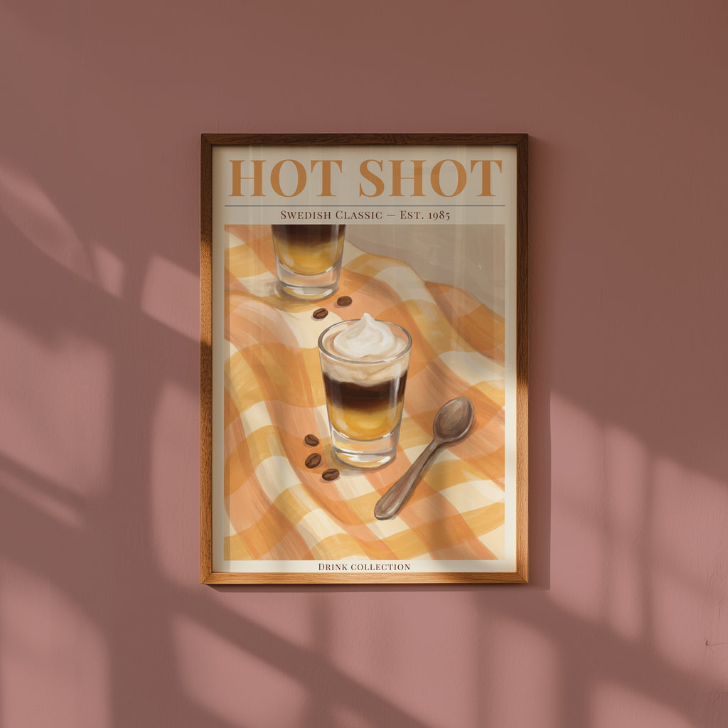 HOT SHOT poster i stilrent hem med modern inredning – köp enkelt hos Bozetto i hög kvalitet