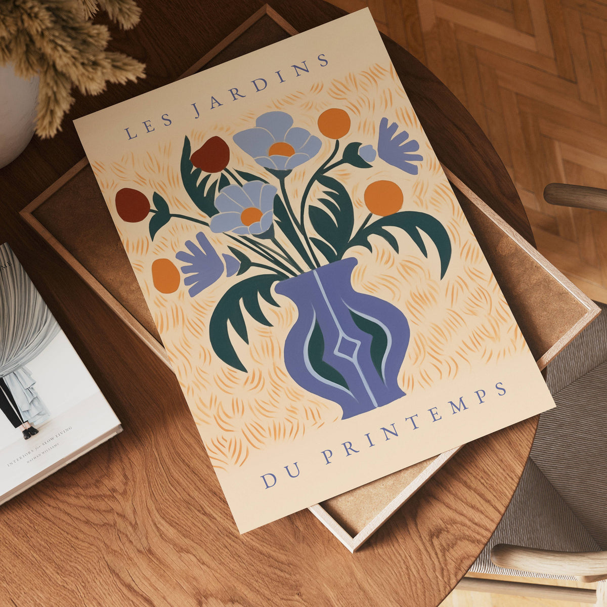 Les Jardins du Printemps – affisch med stilfullt motiv från Bozetto i hög kvalitet