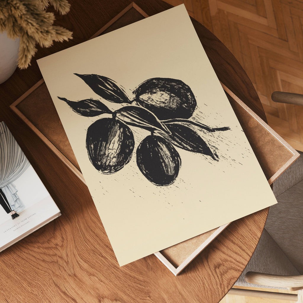 Olive Branch Sketch poster visad rakt fram – Bozetto affisch i hög tryckkvalitet