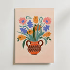 Terracotta Blooms – stilfullt konsttryck från Bozetto, tryckt på matt finpapper i hög tryckkvalitet