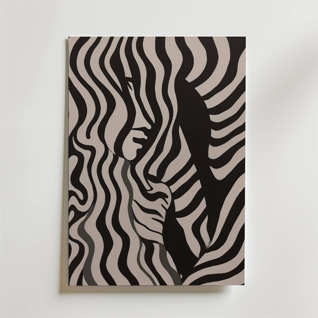 Abstract Silhouette – stilfullt konsttryck från Bozetto, tryckt på matt finpapper