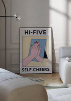 Hi-Five Self Cheers poster visad rakt fram – Bozetto affisch i hög tryckkvalitet