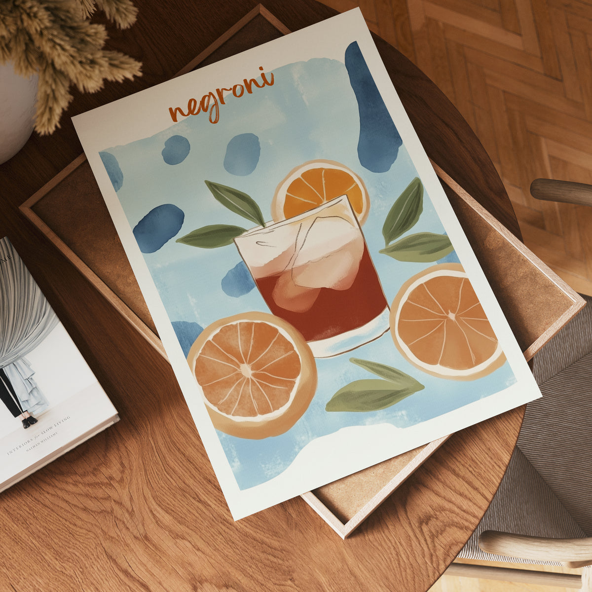 Negroni No.3 Drink poster visad rakt fram – Bozetto affisch i hög tryckkvalitet i hög tryckkvalitet