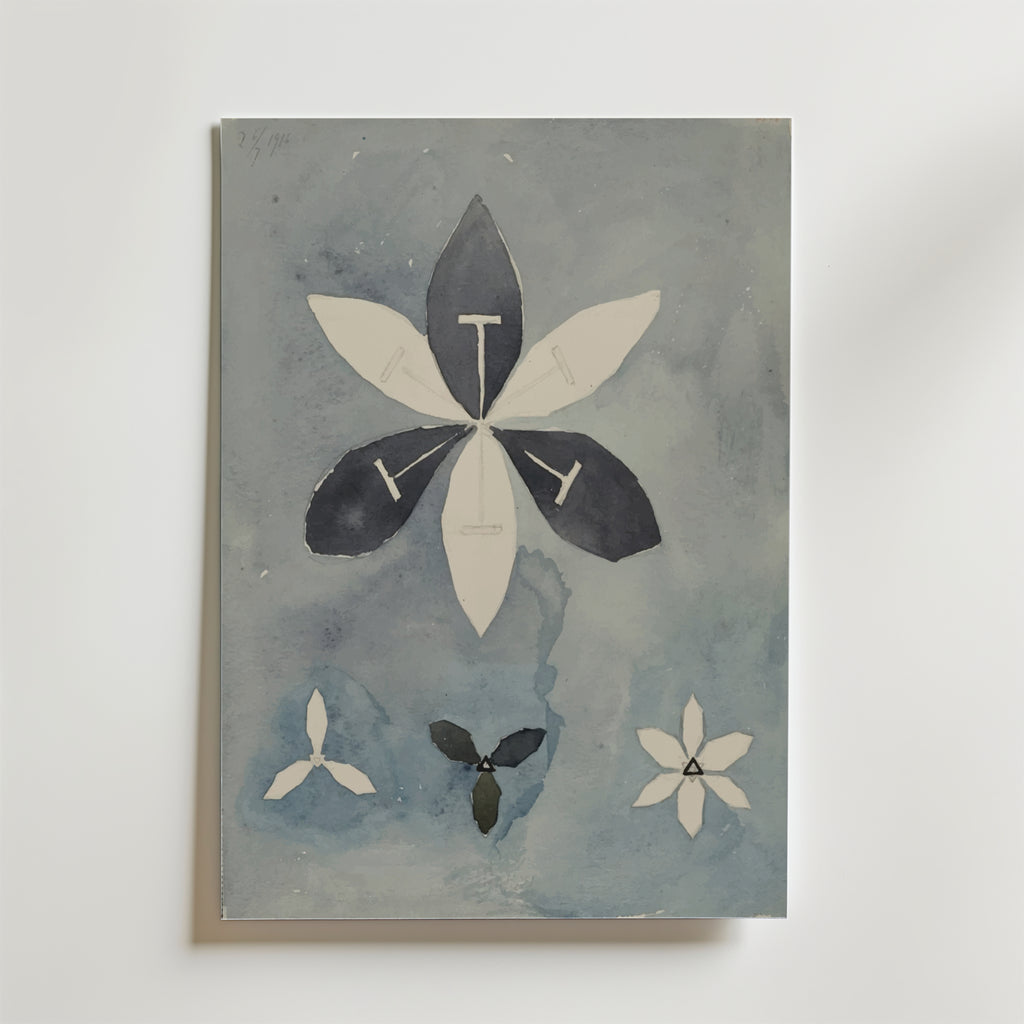 Hilma af Klint Petals of – stilfullt konsttryck från Bozetto, tryckt på matt finpapper