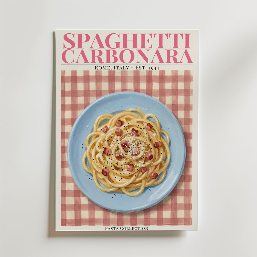 Plakat „Spaghetti carbonara”