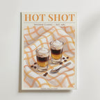 Two Hot Shots Please affisch inramad i neutral ram – konsttryck från Bozetto – nr 1