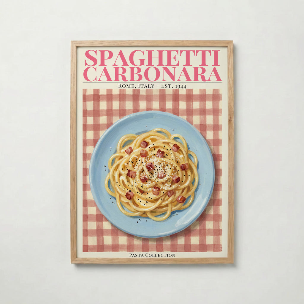 Plakat „Spaghetti carbonara”