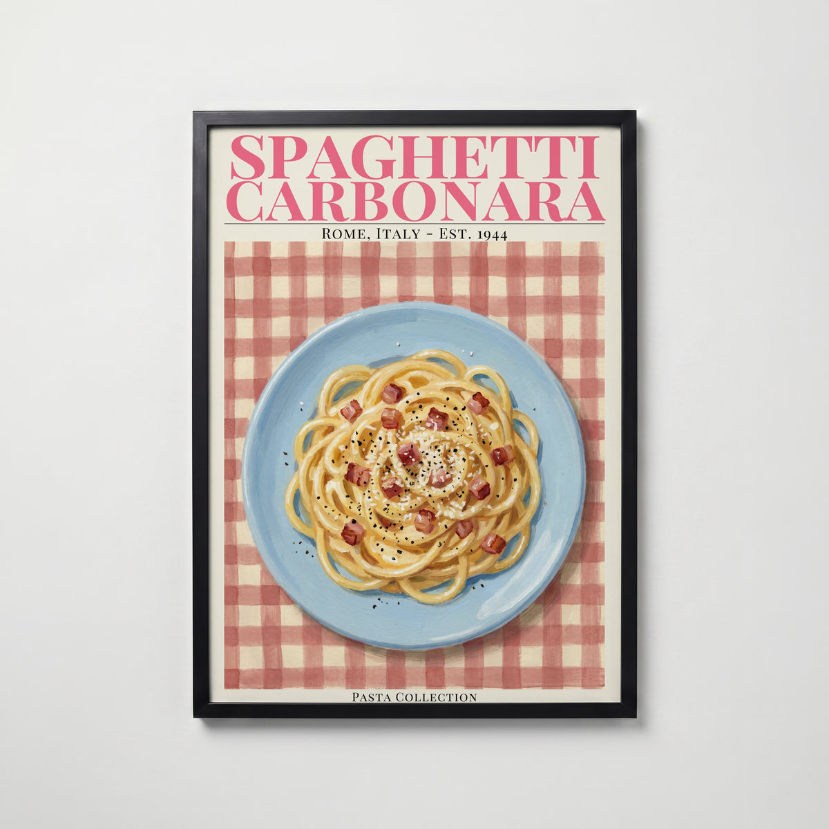 Plakat „Spaghetti carbonara”