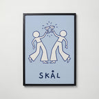 Skål Poster – svart ram