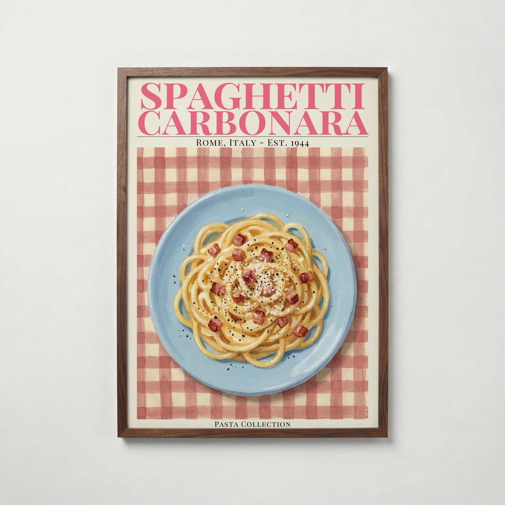 Plakat „Spaghetti carbonara”