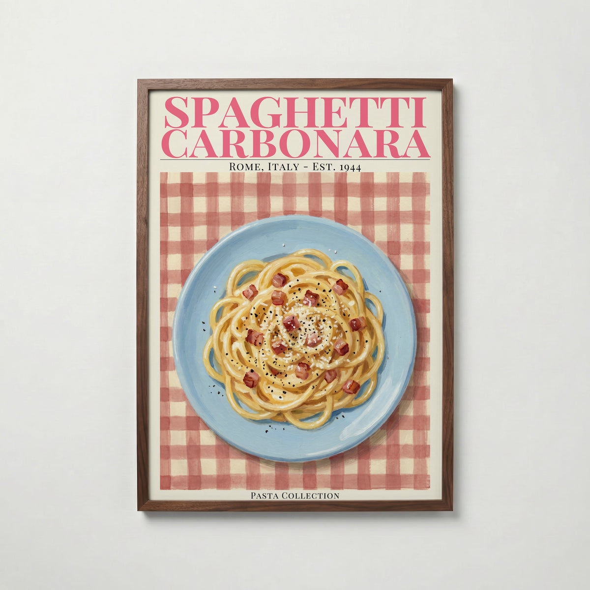 Plakat „Spaghetti carbonara”