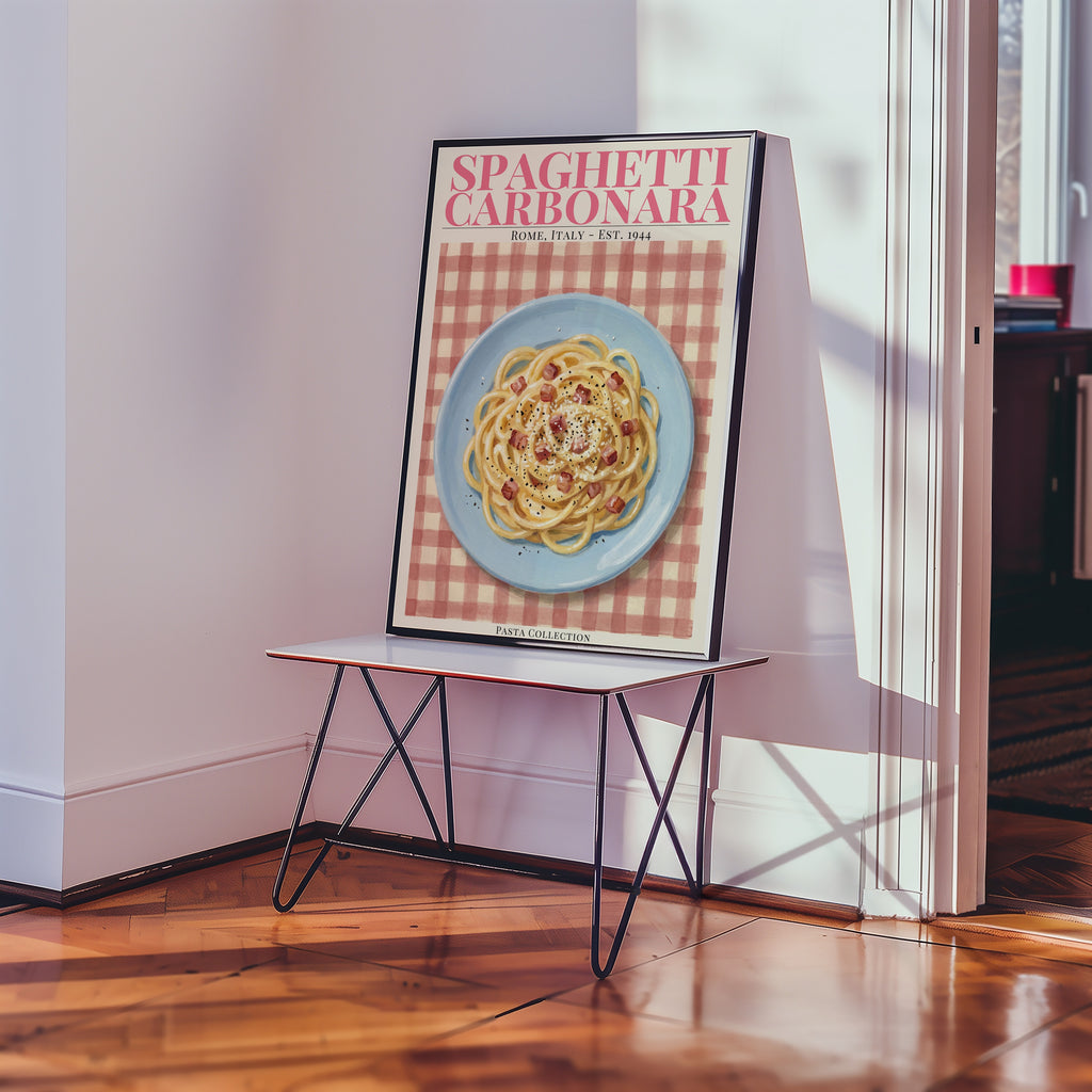 Plakat „Spaghetti carbonara”