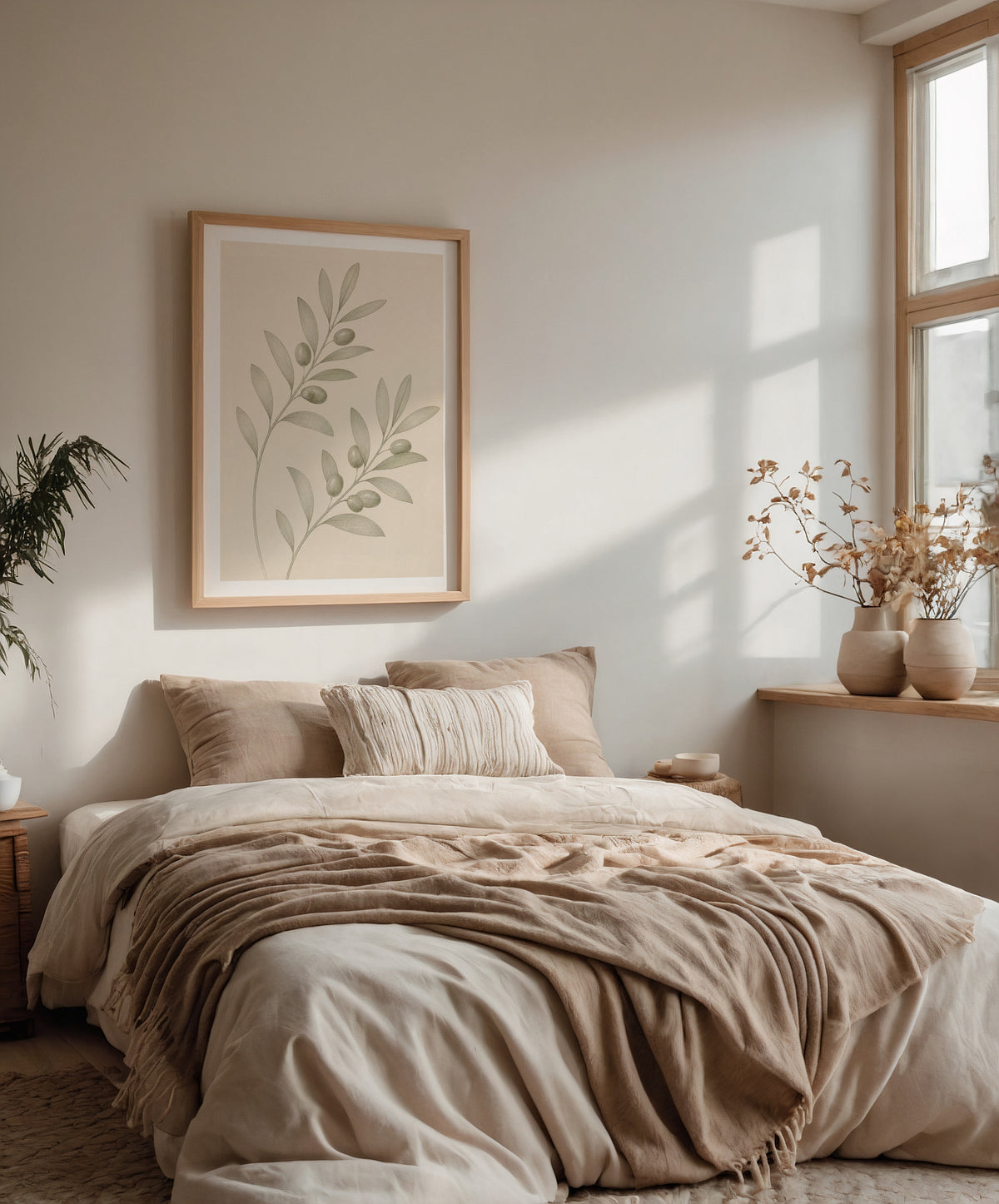 Trailing Olive Sprig poster i stilrent hem med modern inredning – köp enkelt hos Bozetto