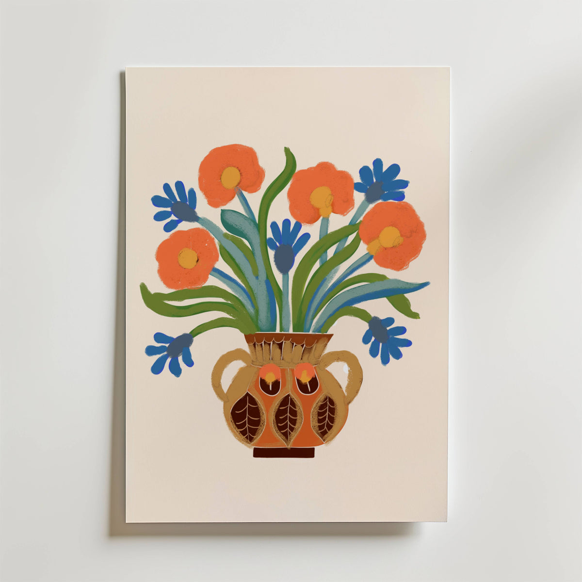 Rustic Bloom – stilfullt konsttryck från Bozetto, tryckt på matt finpapper i hög tryckkvalitet