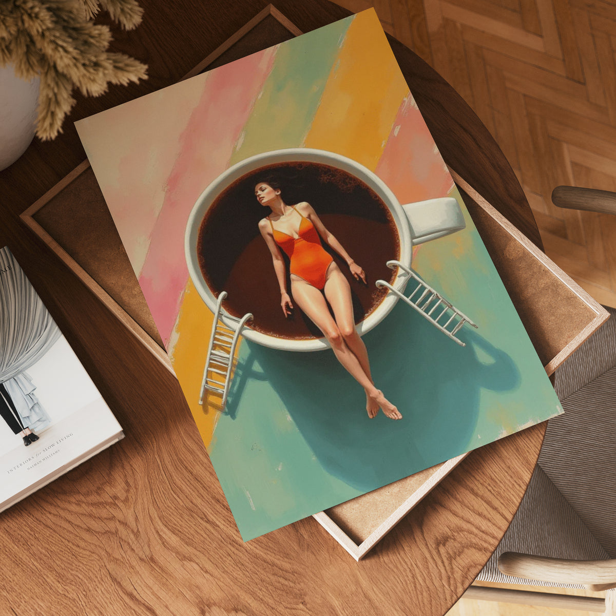 Bikini Coffe poster visad rakt fram – Bozetto affisch i hög tryckkvalitet i hög tryckkvalitet