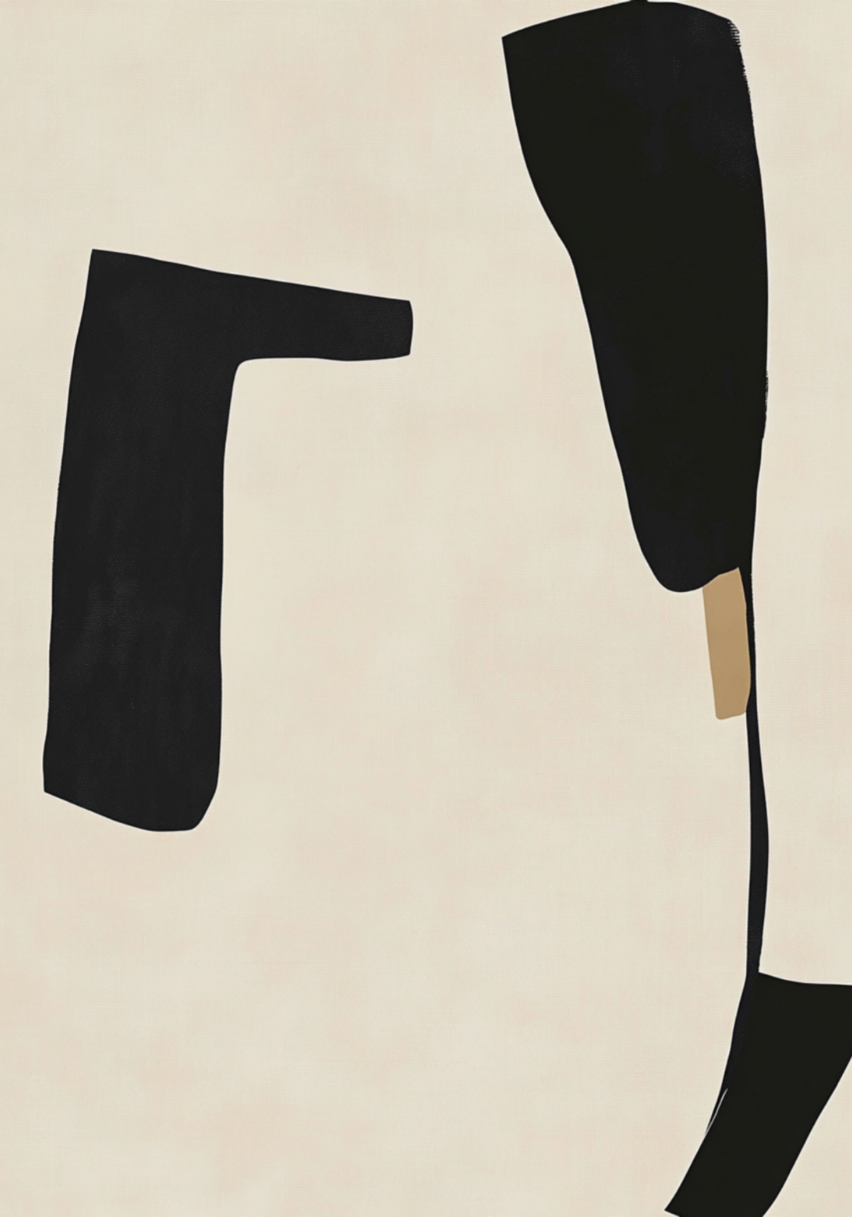 Minimal Abstract Form – affisch med snyggt motiv, köp enkelt hos Bozetto i flera storlekar