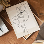 Framed Abstract Line Flow – affisch med stilfullt motiv från Bozetto i hög kvalitet