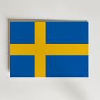 Sweden National Flag Poster – modern konst och stilren konsttryck för hemmet hos Bozetto