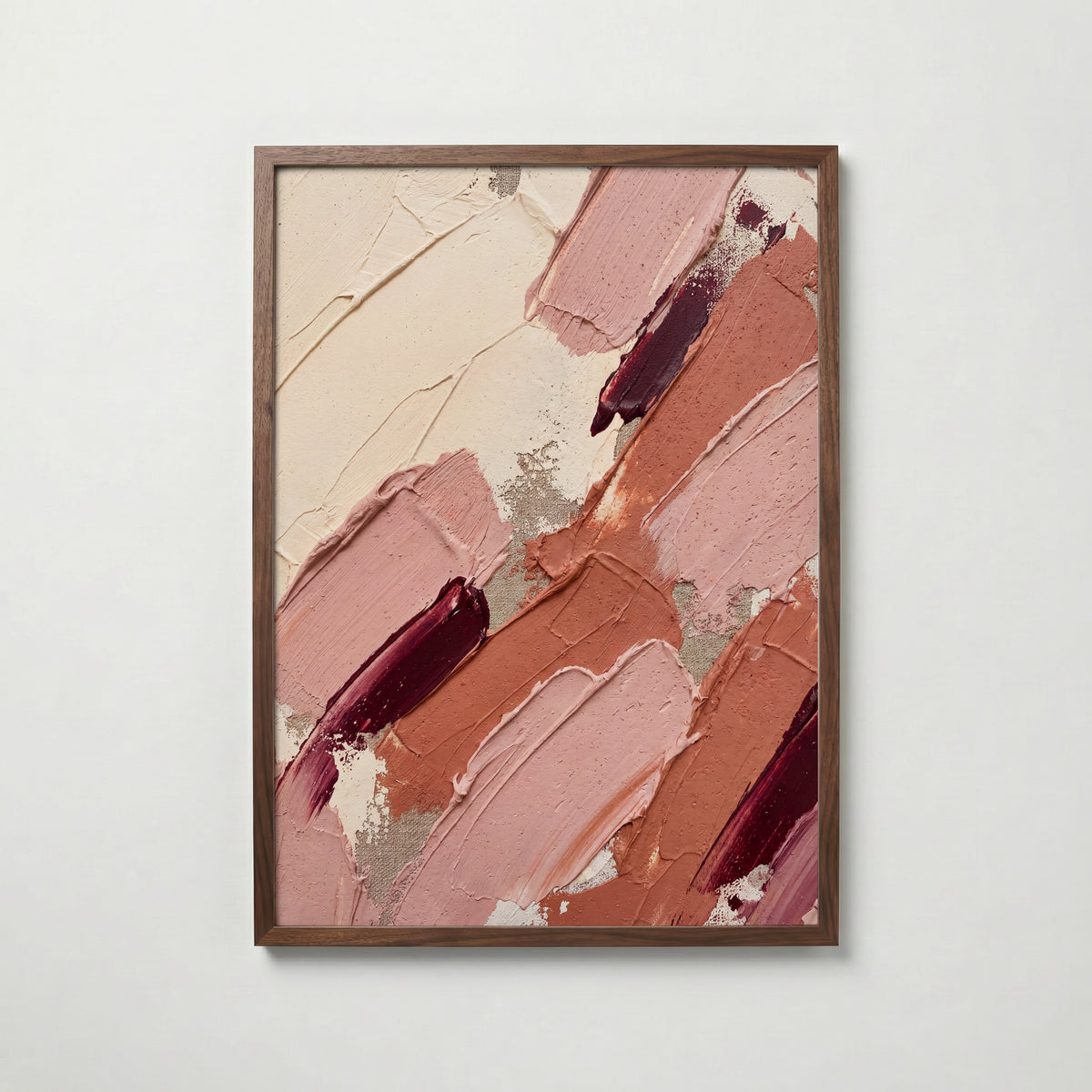 Blush Strokes Poster – valnötsram