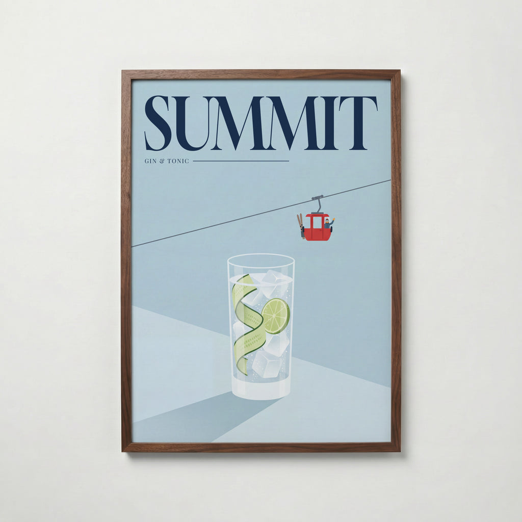 Gondola Gin Hour Poster – valnötsram