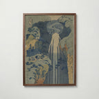 Katsushika Hokusai Amida Falls 1834 Poster – valnötsram
