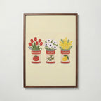 Pantry Bloom Trio Poster – valnötsram