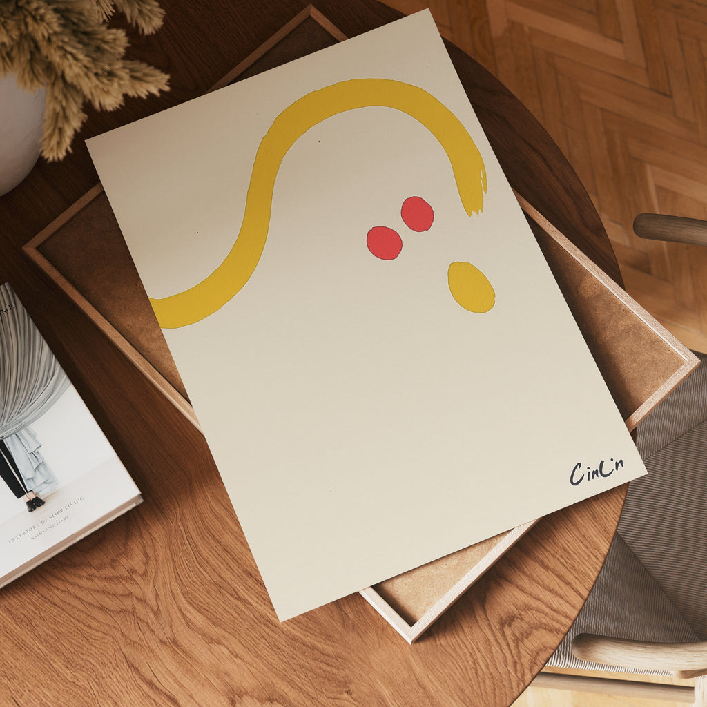 Cin Cin Minimalist – affisch med snyggt motiv, köp enkelt hos Bozetto i flera storlekar
