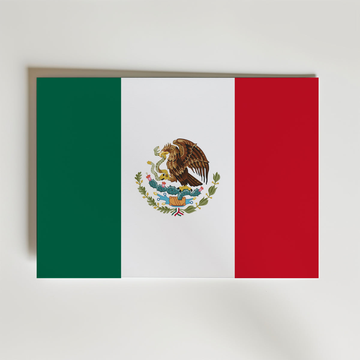 Mexico National Flag Poster – modern konst och stilren konsttryck för hemmet hos Bozetto