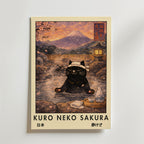 Bundle 2-pack Kuro Neko Sakura Duo – kuraterad postercollection som lyfter hemmet hos Bozetto