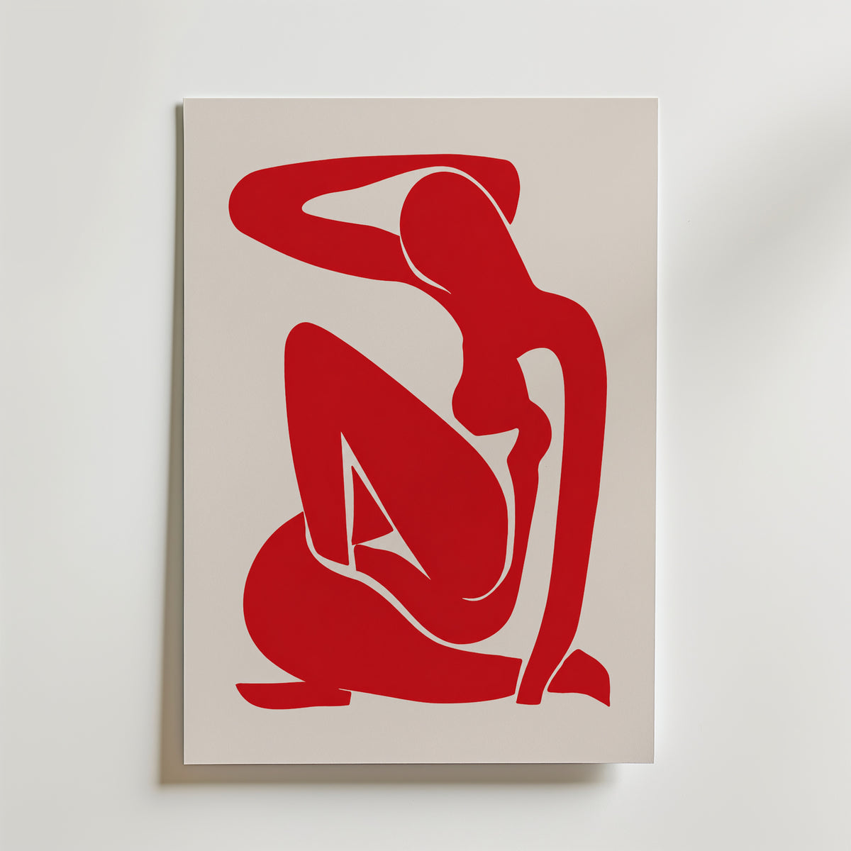 Henri Matisse Abstract Female affisch inramad i neutral ram – konsttryck från Bozetto