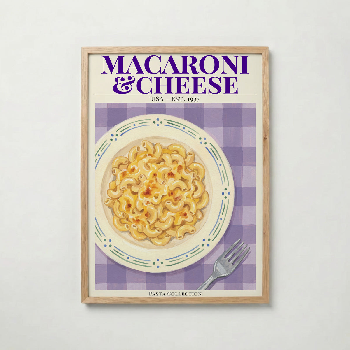 Plakat „Makaron z serem”