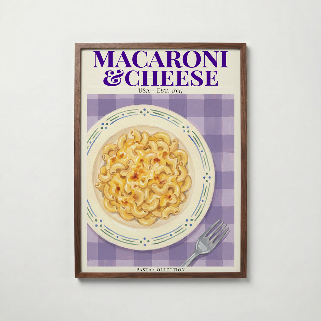 Plakat „Makaron z serem”