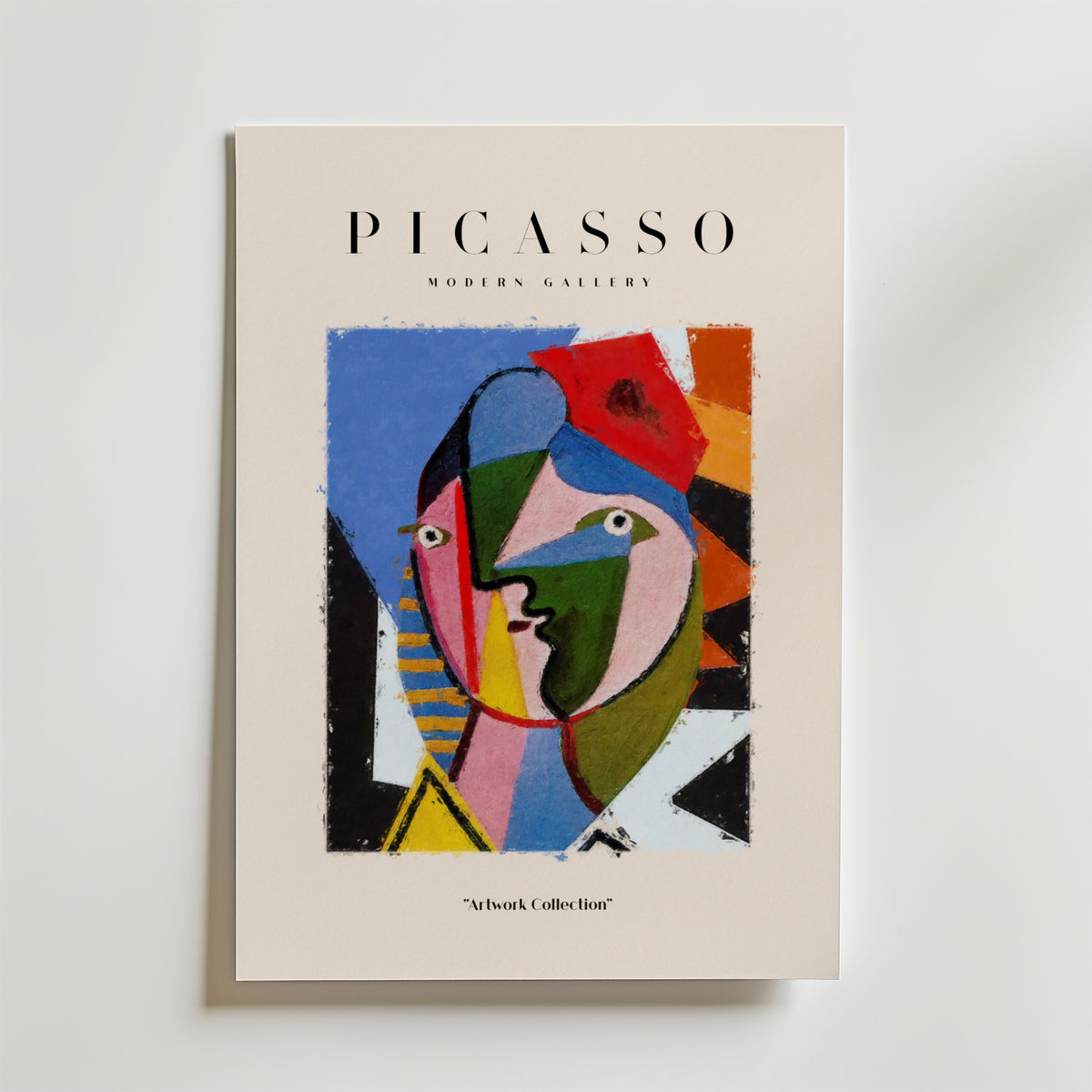 Picasso Cubist Portrait – stilfullt konsttryck från Bozetto, tryckt på matt finpapper