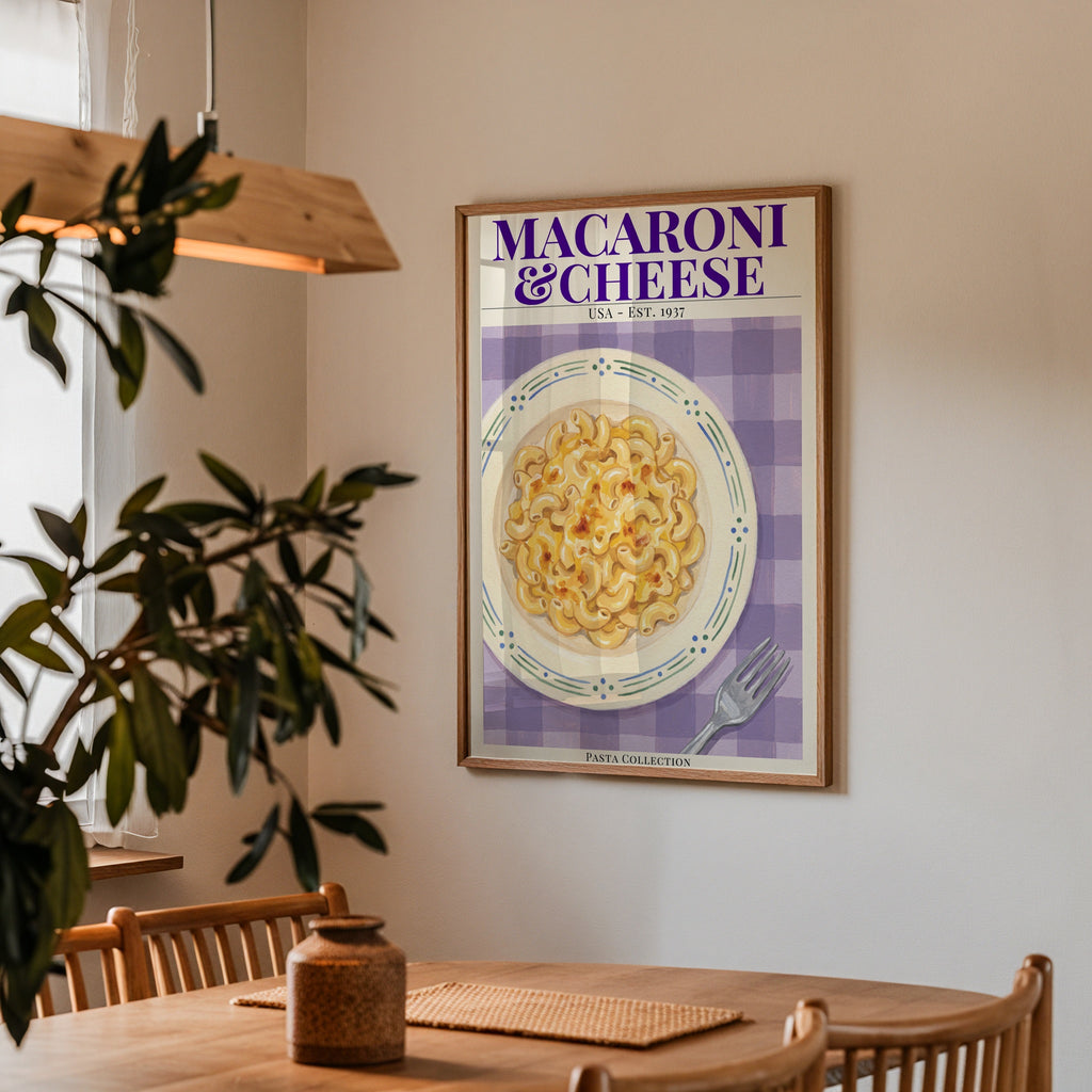 Plakat „Makaron z serem”