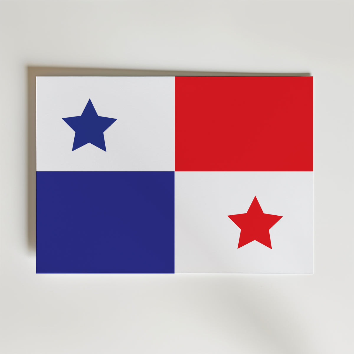 Panama National Flag Poster – modern konst och stilren konsttryck för hemmet hos Bozetto