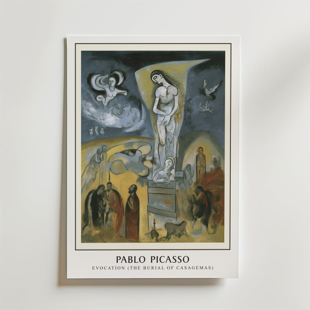 Picasso Casagemas Tribute – stilfullt konsttryck från Bozetto, tryckt på matt finpapper