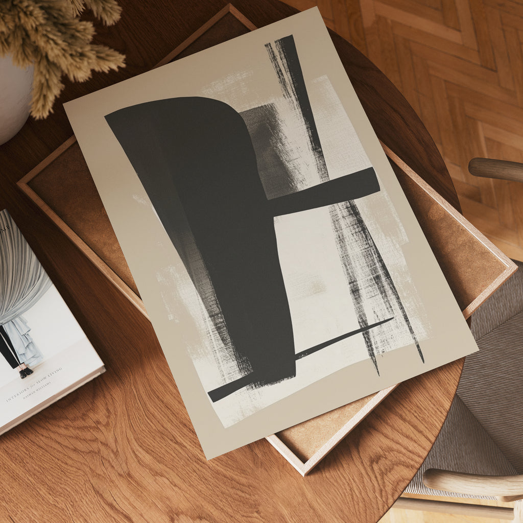 Bold Abstract Shapes poster visad rakt fram – Bozetto affisch i hög tryckkvalitet