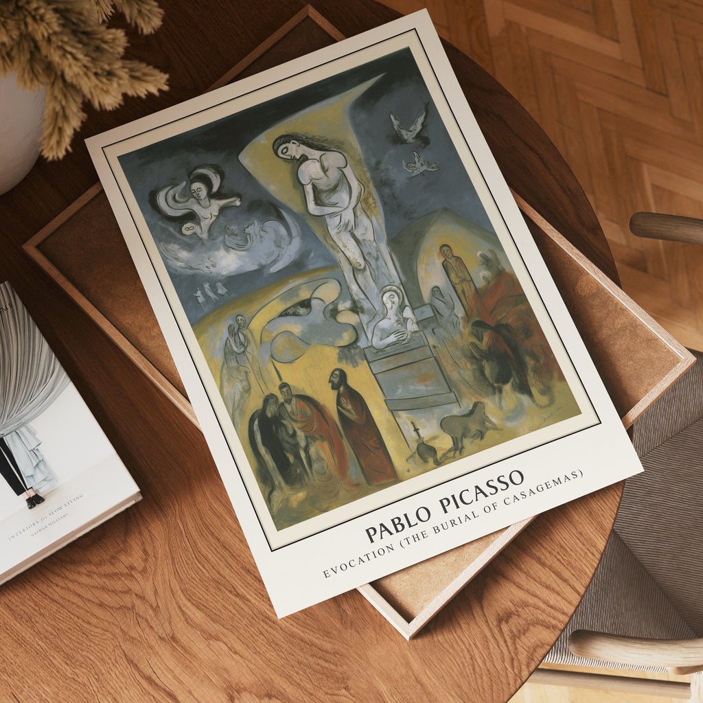 Picasso Casagemas Tribute – affisch med stilfullt motiv från Bozetto i hög kvalitet
