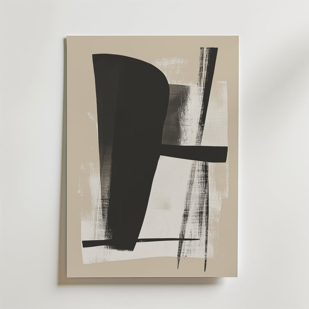 Bold Abstract Shapes – stilfullt konsttryck från Bozetto, tryckt på matt finpapper