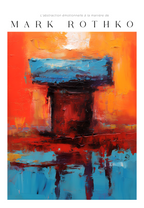 Temple of Flame Mark Rothko poster visad rakt fram – Bozetto affisch i hög tryckkvalitet