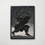 Shadow Samurai – affisch med snyggt motiv, köp enkelt hos Bozetto i flera storlekar