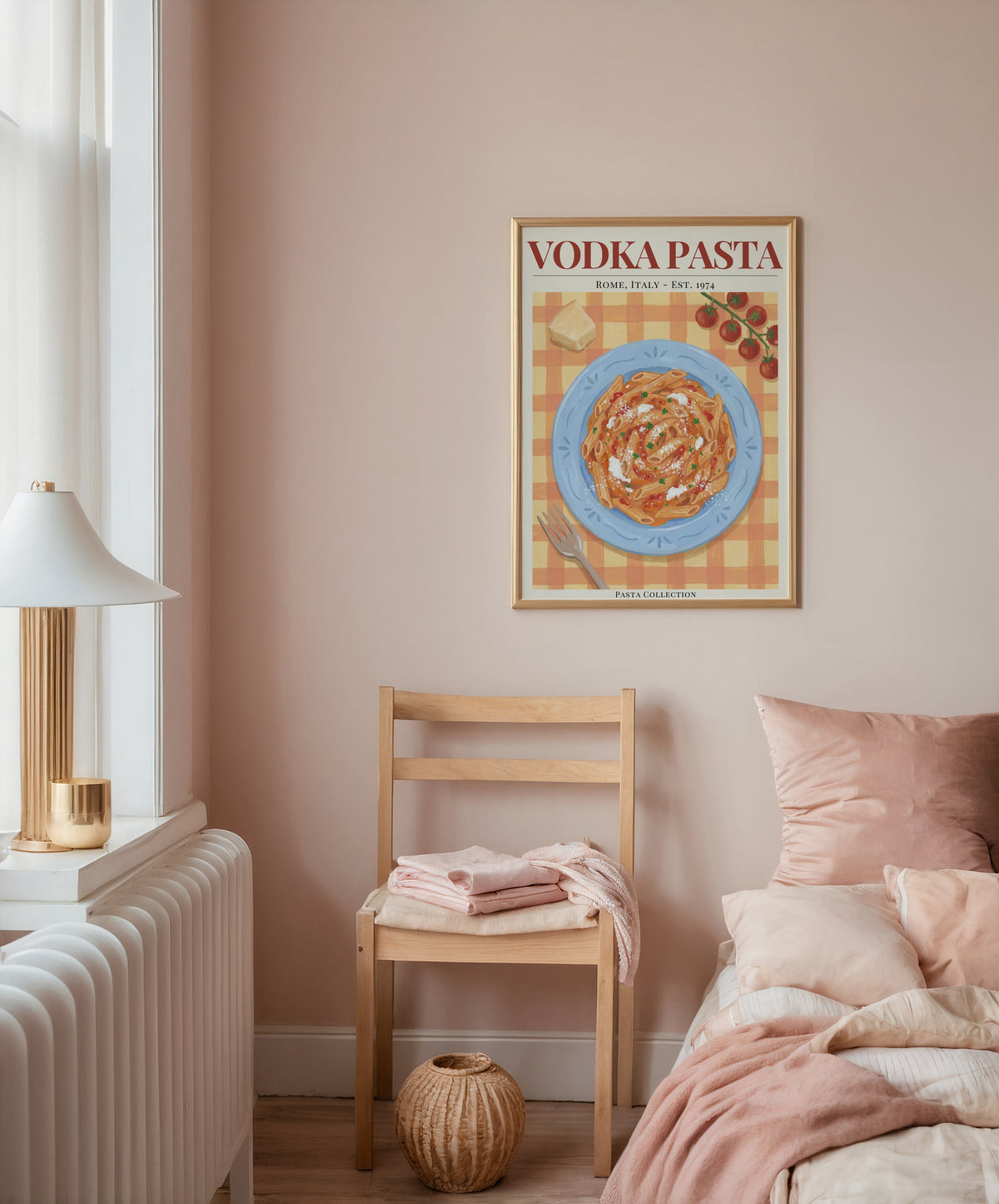 Plakat „Makaron z wódką”