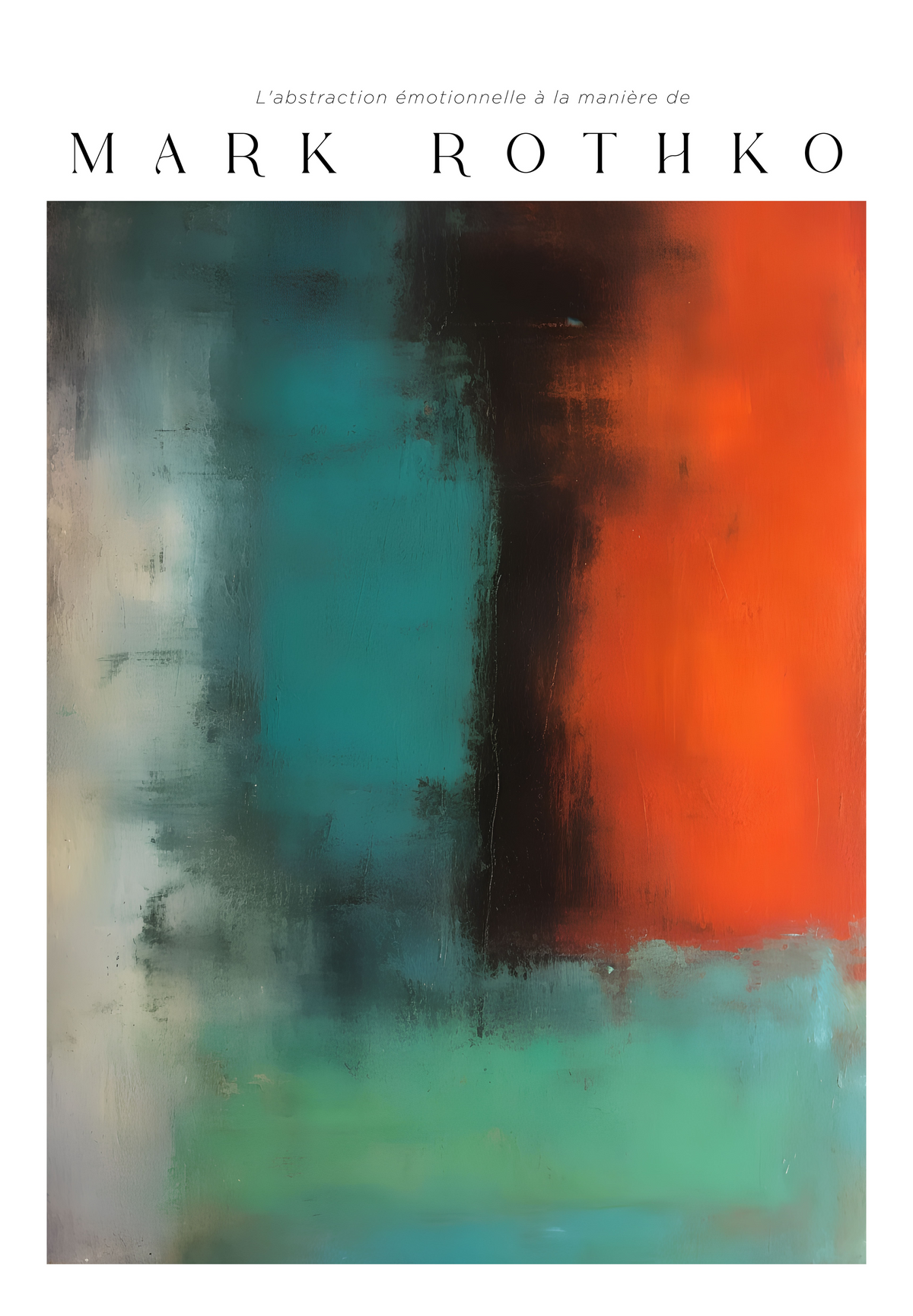 Deep Division Mark Rothko poster visad rakt fram – Bozetto affisch i hög tryckkvalitet