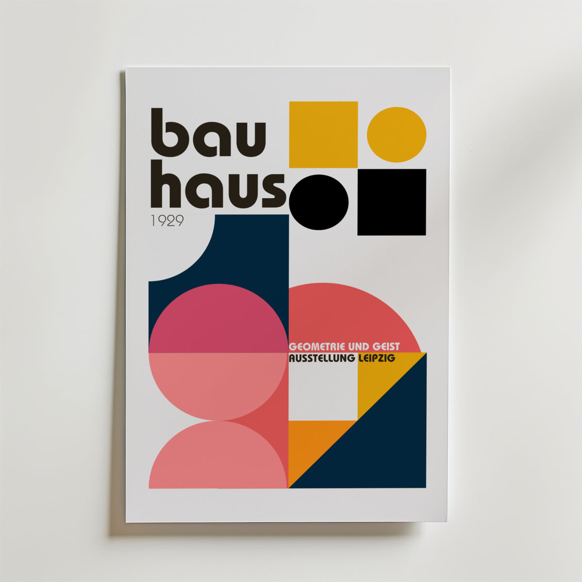 Bauhaus Leipzig Exhibition – stilfullt konsttryck från Bozetto, tryckt på matt finpapper